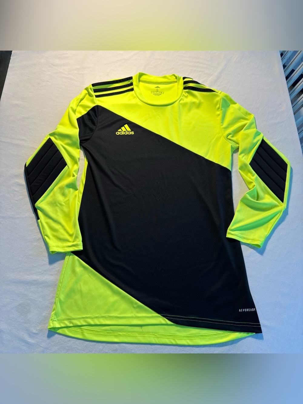 adidas Men’s Long Sleeve Goalkeeper Jersey - Neon Yellow & Black
